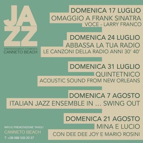 Confidenzialmente di Domenica ... Jazz a Canneto Beach !