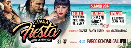 Partono il 16 luglio i nuovi urban party del Parco Gondar. Il 5 agosto arriva Osmani Garcia