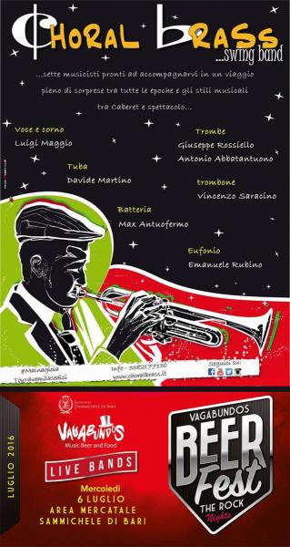 Vagabundos Beer Fest The Rock Nights presents: Choral Brass Band