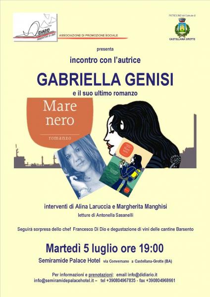 Mare nero - Presentazione del nuovo libro di Gabriella Genisi