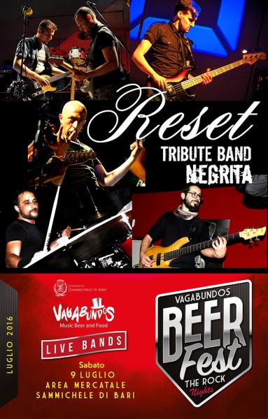 Vagabundos Beer Fest The Rock Nights presents: Reset Tribute Band Negrita