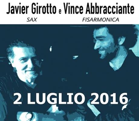 Javier Girotto  e Vince Abbracciante, sax e pianoforte