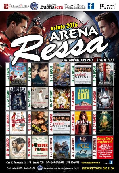 Rassegna Cinematografica estate 2016