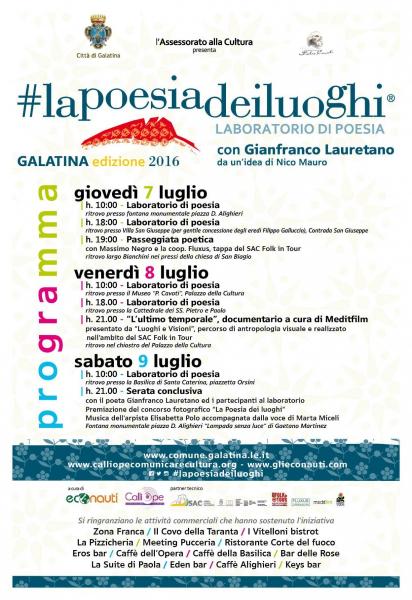 La Poesia Dei Luoghi 2016 / Aperto il Contest Fotografico e le Iscrizioni