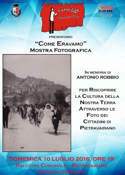 Presentazione Mostra fotografica "Come eravamo"