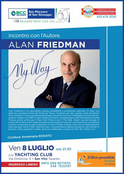 Incontro con l'autore ALAN FRIEDMAN