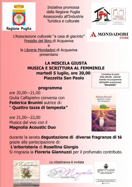 La Miscela Giusta: musica e scrittura al femminile