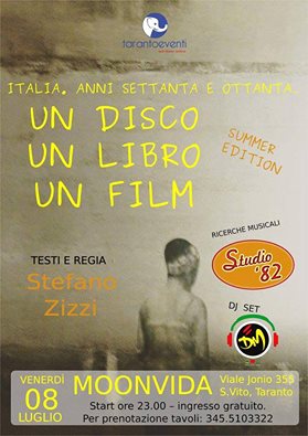 “Un disco, un libro, un film”  con Stefano Zizzi & Studio '82 in concerto + Frankie DM dj set