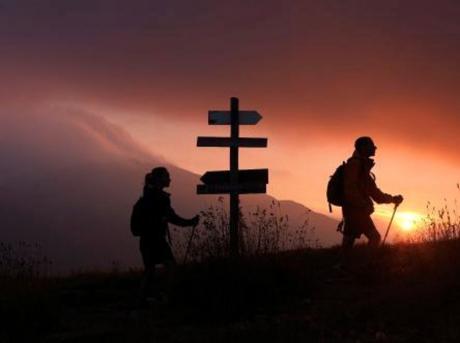 Trekking notturno dal tramonto all'alba