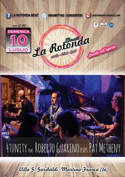4tunity - Omaggio a Pat Metheny alla Rotonda Beat di Martina Franca (TA)