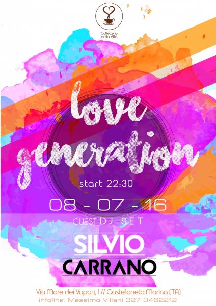 Love Generation alla Caffetteria della Villa