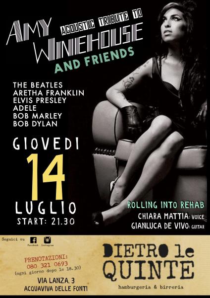 AmyWinehouse & Friends Tribute: Omaggio alla musica internazionale