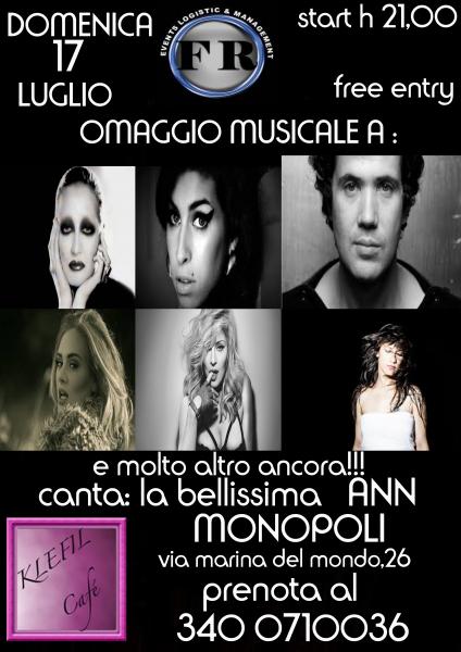 Tributo ai Piu' Grandi Artisti Klefil Cafe'