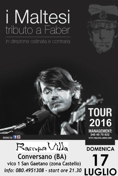 Tributo a FABRIZIO DE ANDRE' con I MALTESI