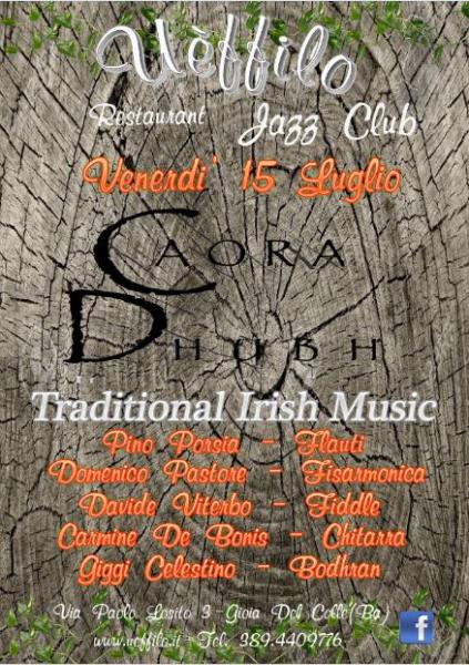 La musica irlandese dei Caora Dhubh al Ueffilo