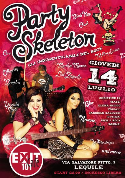 Party Skeleton all'Exit 101 Cafè di Lequile, gli indimenticabili del Rock!
