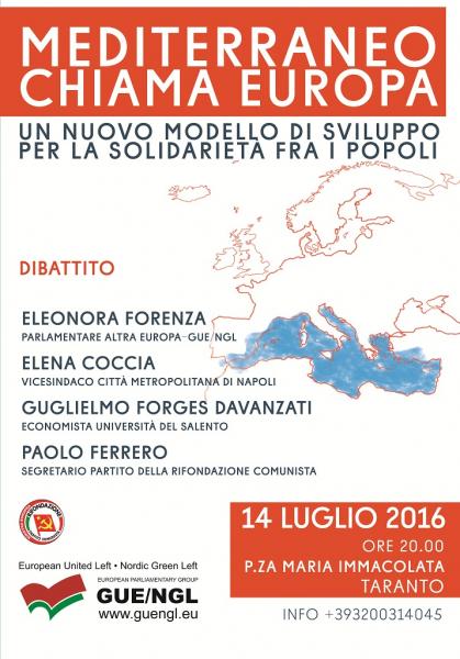 Mediterraneo chiama Europa - dibattito in piazza