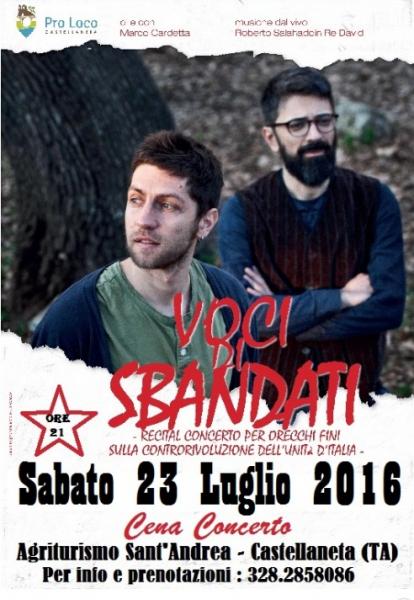 Voci di Sbandati - Recital Concerto per Orecchi Fini