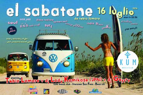 El Sabatone de Tobia Lamare al KUM Beach Club