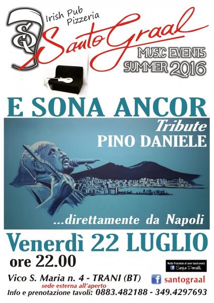 E SONA ANCOR tribute band Pino Daniele al Santo Graal di Trani
