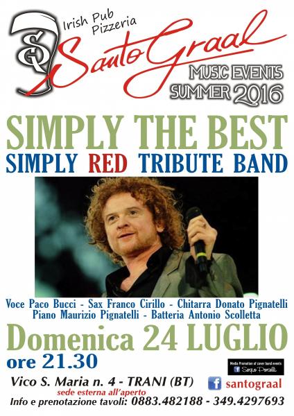 Simply Red Tribute Al Santo Graal Di Trani