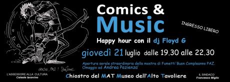 Comics & Music: il 21 Luglio Happy Hour al Mat con il dj Floyd G
