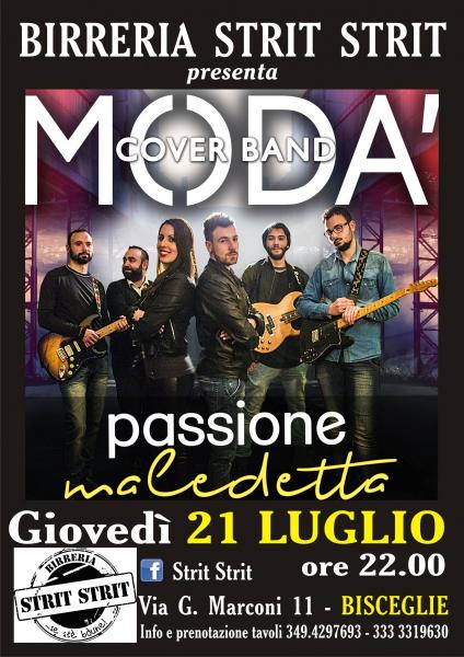 Passione Maledetta - Cover band Modà live Strit Strit, Bisceglie