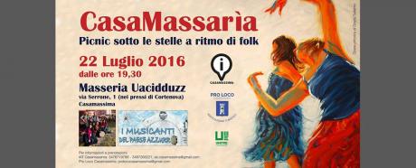 CasaMassarìa - Picnic sotto le stelle a ritmo di folk