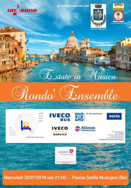 Rondò Ensemble  "La Musica Barocca tra Pop e Rock"