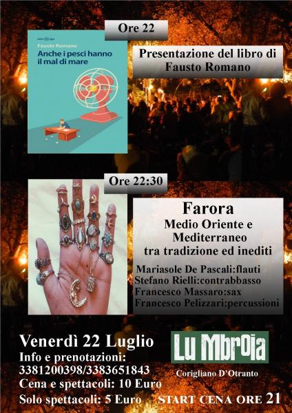Farora - Musiche dal Medio Oriente e Mediterraneo. Opening Fausto Romano
