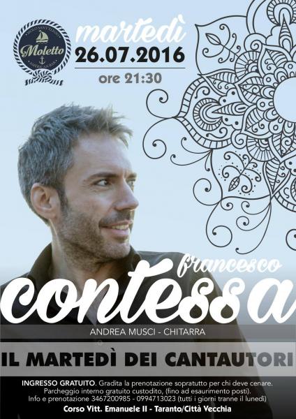Il martedì dei cantautori al Moletto - Francesco Contessa