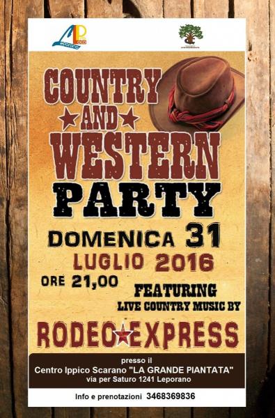 COUNTRY and WESTERN PARTY