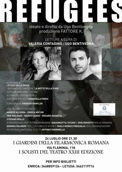 I Solisti del Teatro XXIII Edizione - Refugees - Ideato e Diretto da Ugo Bentivegna