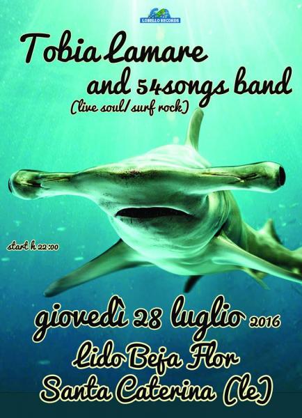 Tobia Lamare & 54songs band soul/surfrock al Beija Flor di Santa Caterina