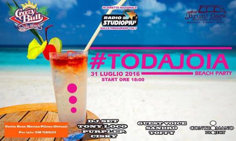 #todajoia Beach Party Crazy Bull on The Beach