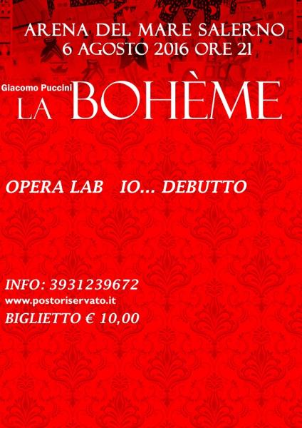 Io Debutto Lab presenta La Bohème di Giacomo Puccini