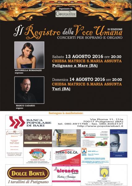 Terzo appuntamento della Rassegna "Il Registro della Voce Umana" IV edizione