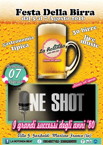 ONE SHOT 80 - il meglio del rock anni '80 alla Rotonda Beat!