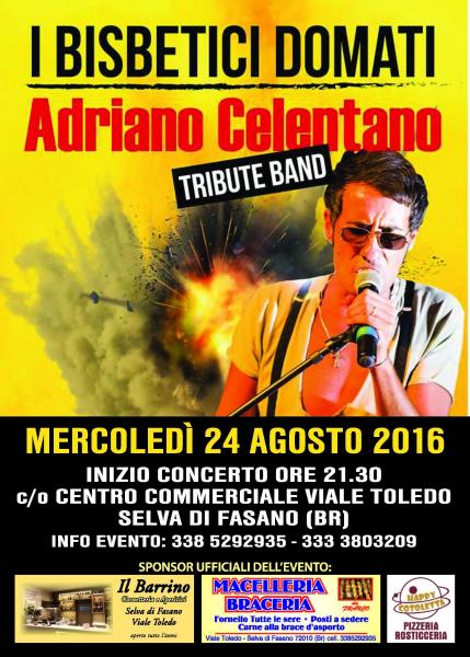 I Bisbetici Domati (Adriano Celentano Tribute Band) in concerto
