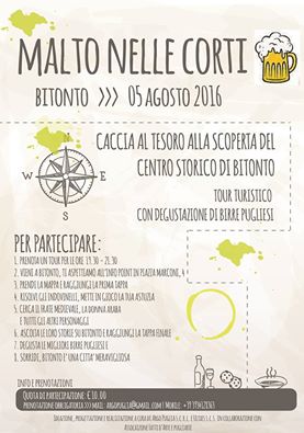 Malto nelle Corti. Tour turistico e degustazione di birre artigianali