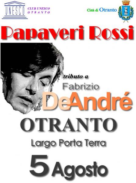 Tributo a Fabrizio De André - PAPAVERI ROSSI