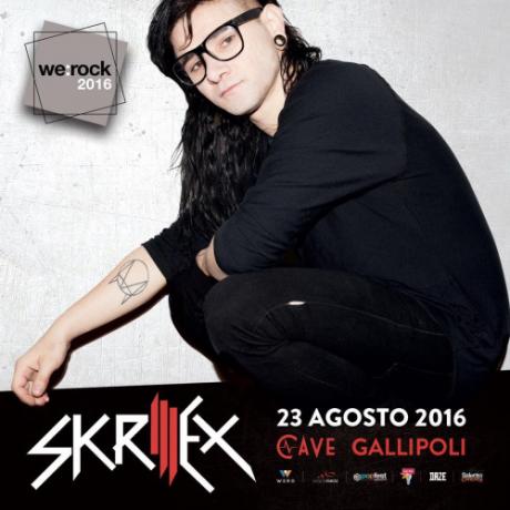 SKRILLEX il 23 agosto alle Cave di Gallipoli (LE)