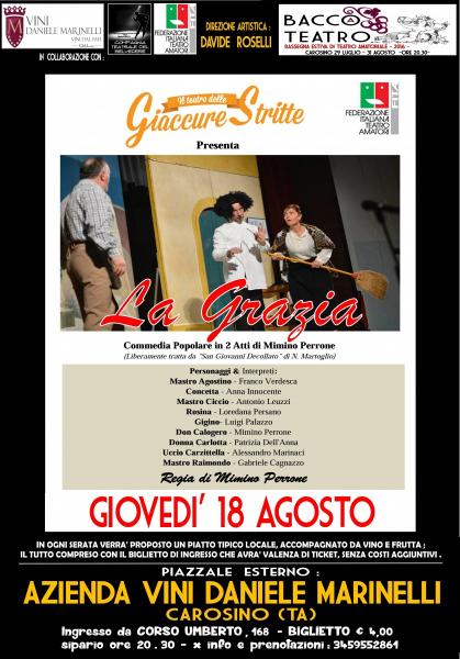 Bacco a Teatro - la Grazia