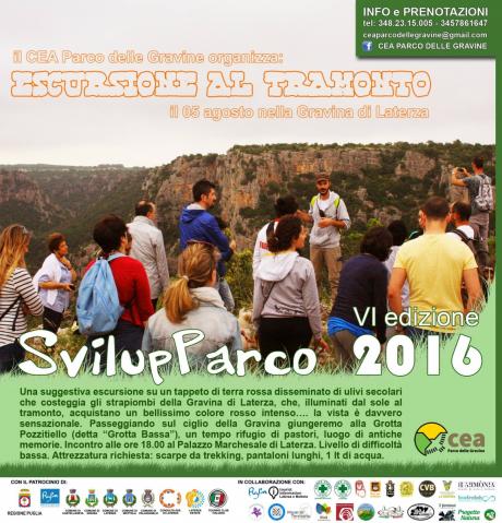 Escursione al tramonto sul ciglio della gravina di Laterza