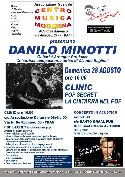 Clinic-POP Secret - la chitarra nel pop con Danilo Minotti