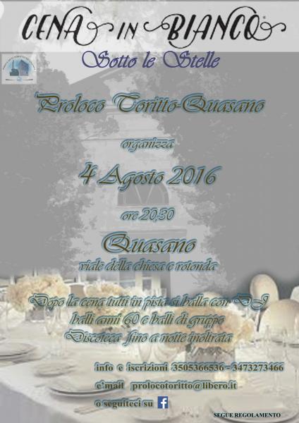 Cena in Bianco Sotto le Stelle