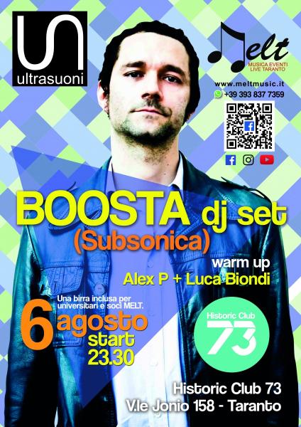 Boosta dj Set Elettronica From Subsonica