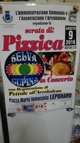 Serata di pizzica con il gruppo "Selva cupina" e degustazione di pettole all'arcobaleno