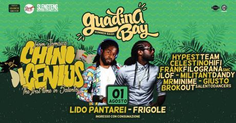 Chino & DiGenius (from Jamaica) - Guadina Bay il 1 agosto 2016 al Lido Pantarei di Frigole