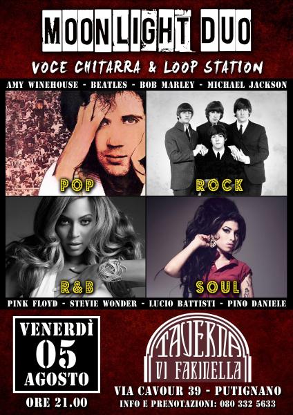 Moonlight Duo: Tributo alla musica Pop (Beatles, Battisti, Pino Daniele e tanti altri..)